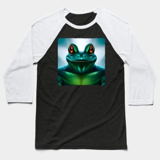 Froggy Animal Spirit (18) - Trippy Psychedelic Frog Baseball T-Shirt